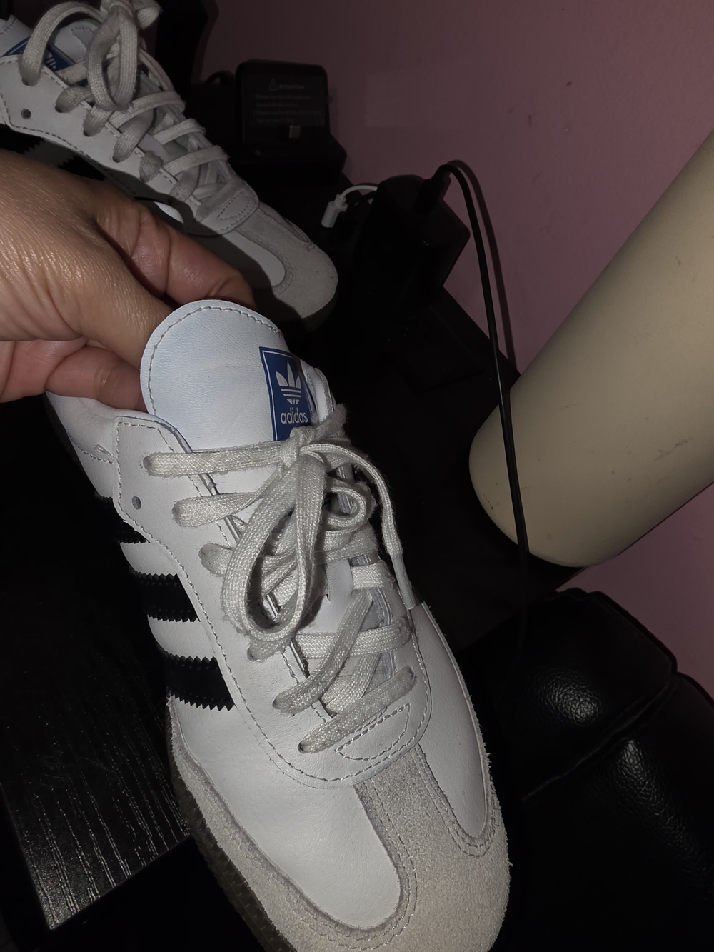 Adidas Women’s White & Black Samba Classic Sneaker